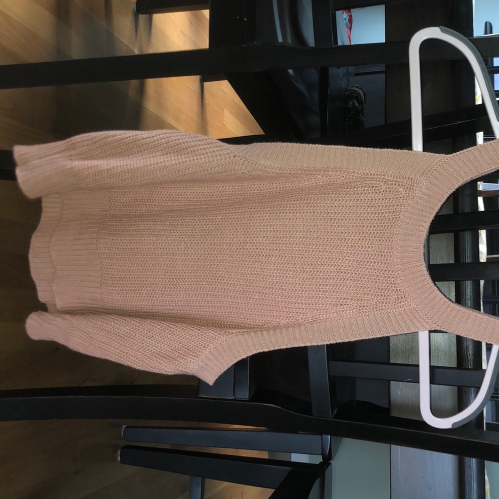 Pink sweater top.